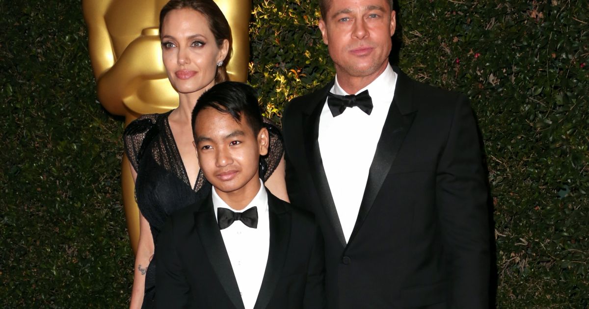 Angelina Jolie, Brad Pitt e Maddox (Foto: Reprodução)