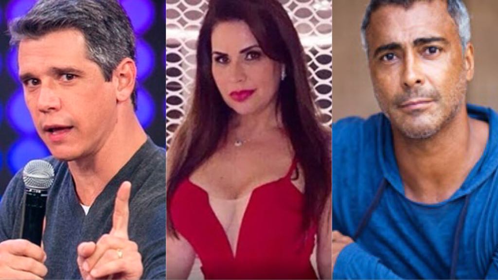 Márcio Garcia, Solange Gomes e Romário (Montagem: TV Foco)