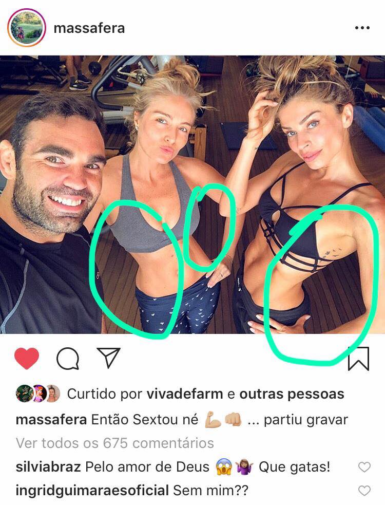 Grazi Massafera abusa do uso do photoshop e é detonada. Foto: Instagram