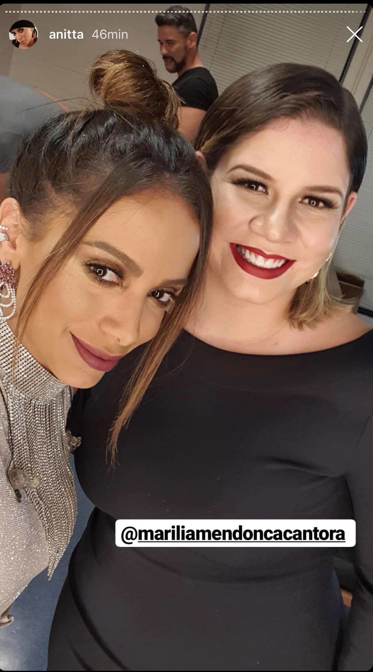 Anitta postou uma foto com Marília Mendonça (Foto: Reprodução/ Instagram)