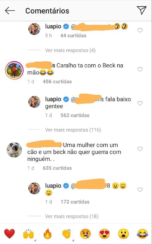 Luana Piovani respondeu os comentários a respeito do cigarro de maconha 