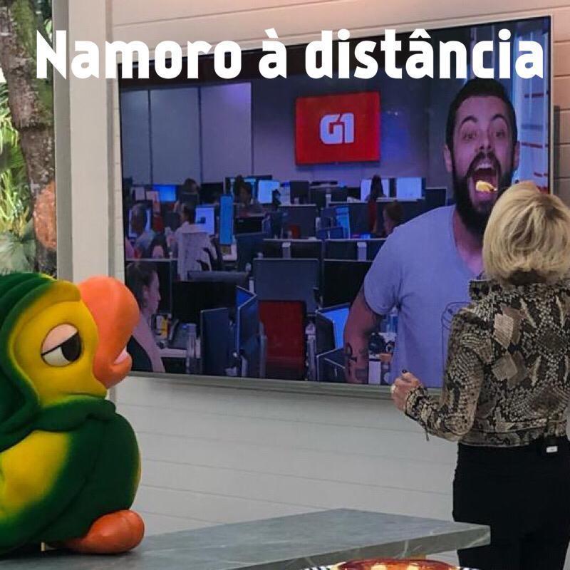 Ana Maria Braga e Cauê Fabiano protagonizaram momento hilário no "Mais Você", da TV Globo (Foto: Reprodução/Instagram)