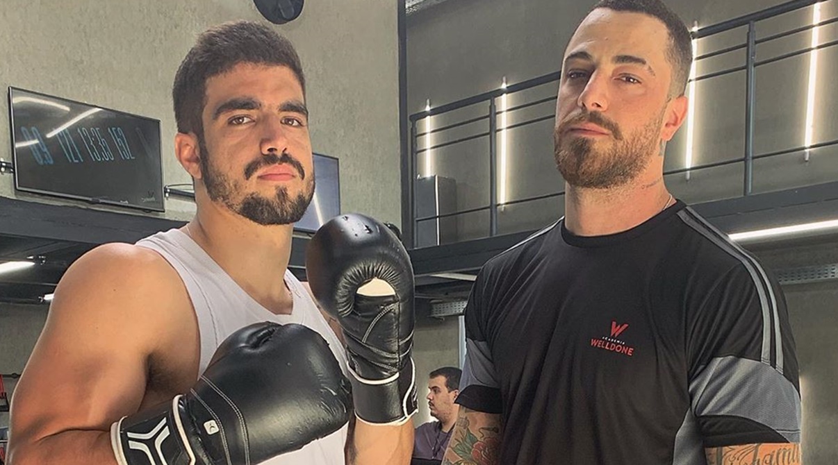 Caio Castro e Felipe Titto têm feito parte do núcleo de boxe de "A Dona do Pedaço" (Foto: Divulgação/TV Globo)