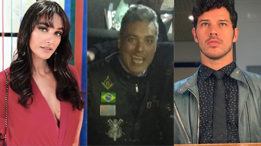 Débora Nascimento, Cabrabom e José Loreto (Montagem: TV Foco)