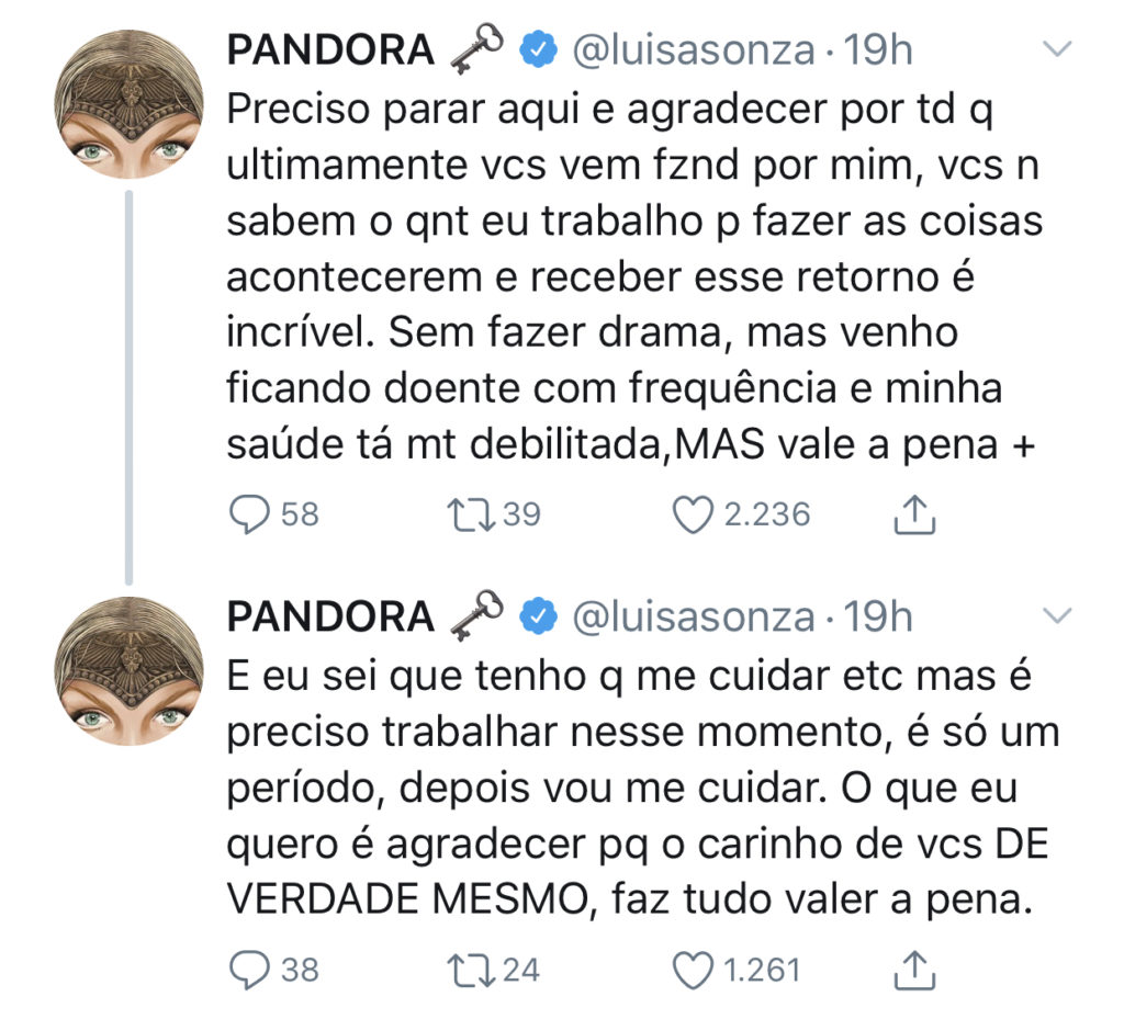 Luísa Sonza (Reprodução/Twitter)