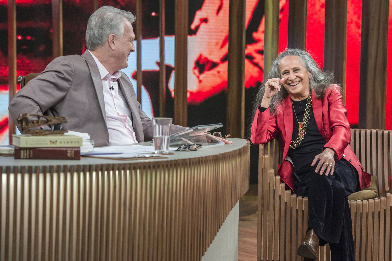 Maria Bethânia participou do "Conversa Com Bial" (Foto: Divulgação/TV Globo)