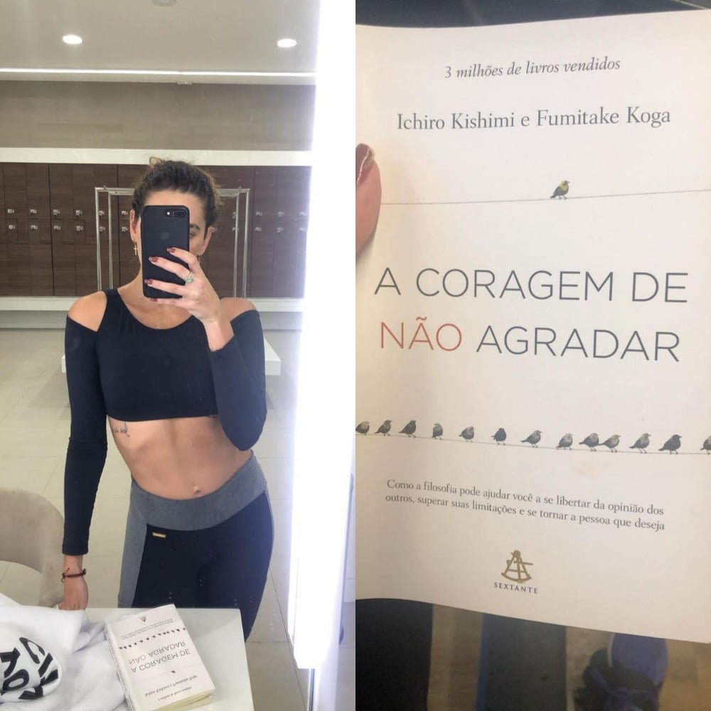 Mariana Goldfarb mostrou rotina na academia para manter barriguinha chapada (Foto: Reprodução/Instagram)