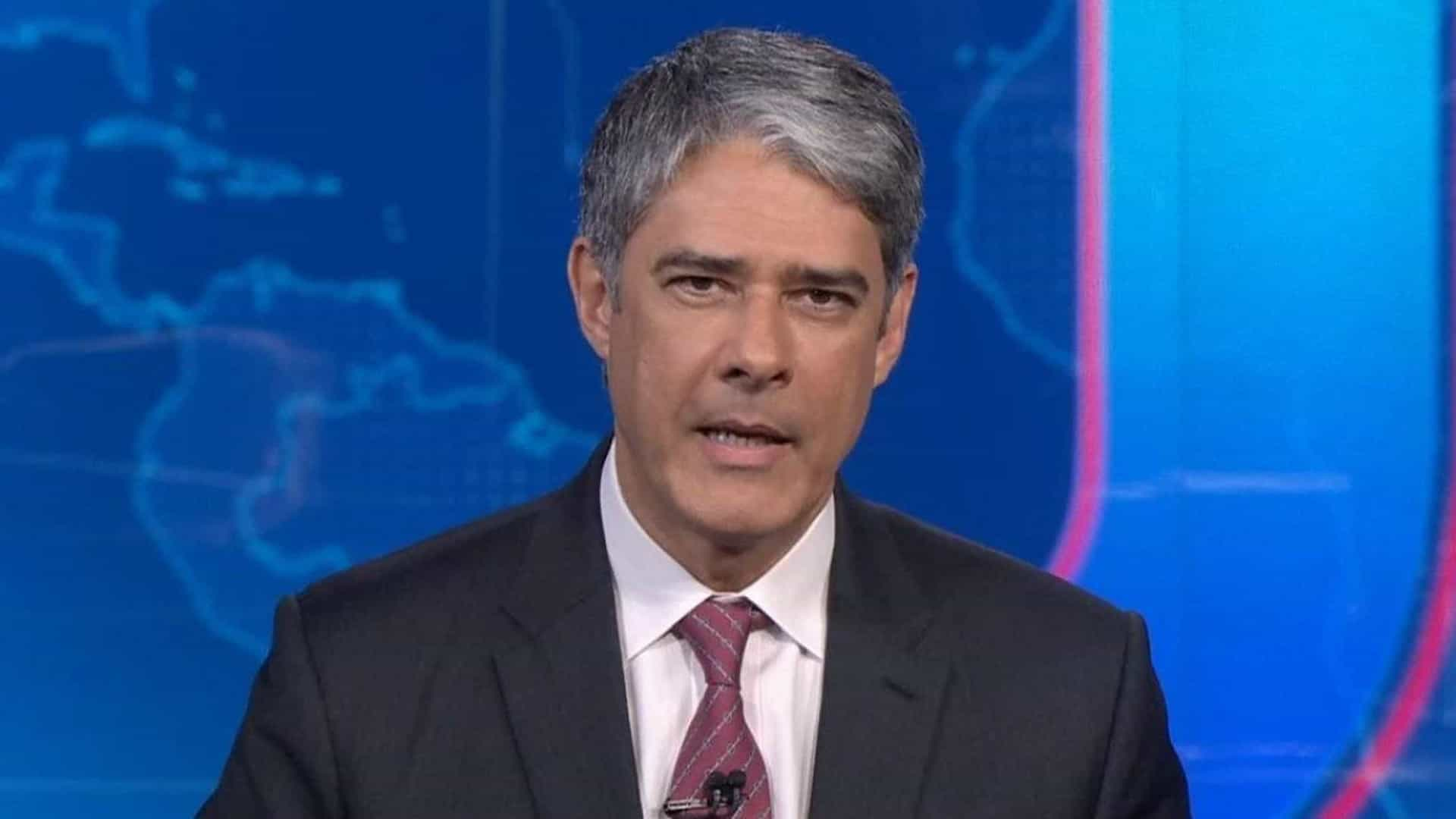 A CNN Brasil teria tentado a contratação de William Bonner, apresentador da Globo (Foto: Reprodução)