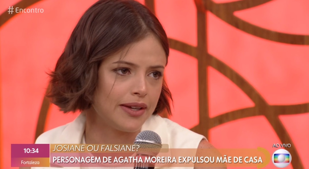 Agatha Moreira vai até o Encontro da Globo para falar de Josiane de A Dona do Pedaço 