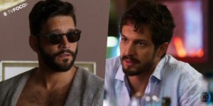 Na Globo, Diogo passa a perna em Marcos em Bom Sucesso (Foto: Montagem/TV Foco)