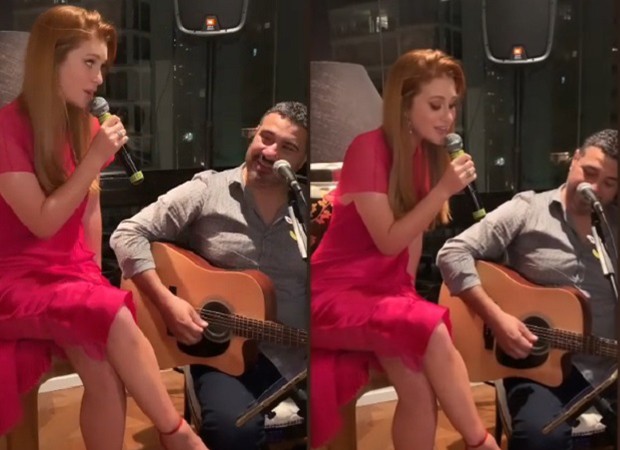 Marina Ruy Barbosa mostrou que além de atuar também sabe cantar (Foto: Reprodução/ Instagram)