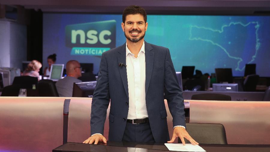 Fabian Londero, apresentador e editor-chefe do NSC Notícias (Foto: Reprodução)