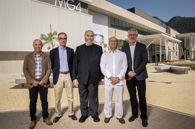 Jorge Nóbrega, João Roberto Marinho, Roberto Irineu Marinho, Jose Roberto Marinho e Carlos Henrique Schroder (Foto: Estevam Avellar)