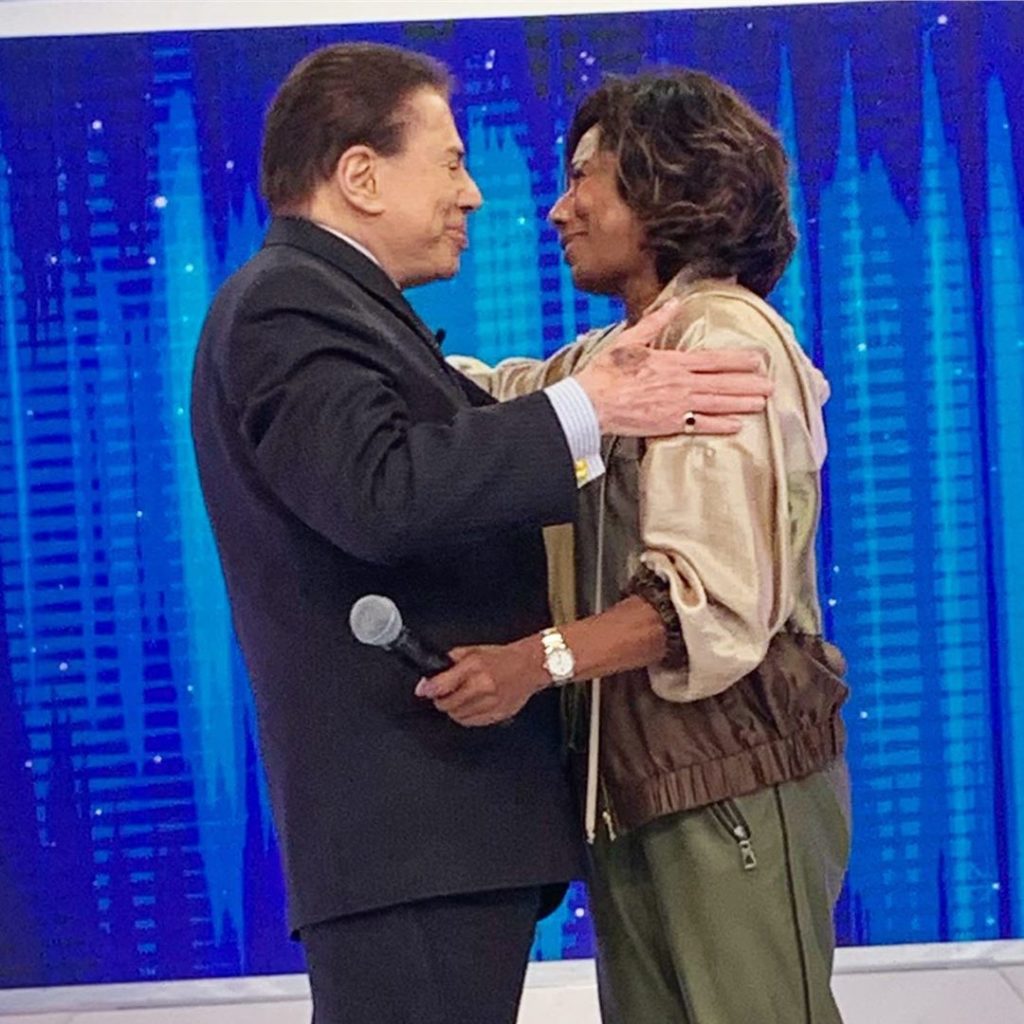 Gloria Maria e Silvio Santos (Reprodução)