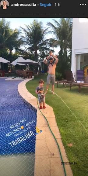 Gusttavo Lima vai passar o Dia dos Pais longe dos filhos (Foto: Reprodução/ Instagram)