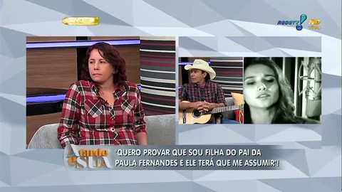 Irmã de Paula Fernandes, Ana Maria busca encontro com a irmã após conseguir registro na justiça (Imagem: Reprodução RedeTV!)