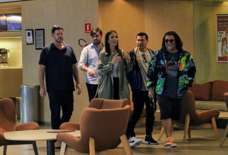 O famoso Gominho estava companhando o grupo de Ivete Sangalo