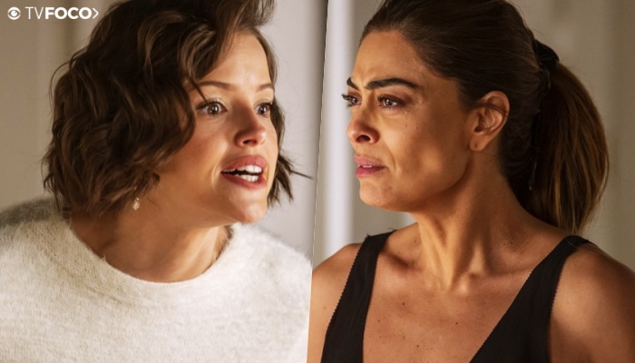 Agatha Moreira falou sobre choradeira com Juliana Paes nos bastidores da novela A Dona do Pedaço (Foto: Reprodução/Globo/Montagem/TV Foco)