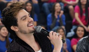 Luan Santana foi um dos jurados do Dança dos Famosos do Domingão é revelou crush em Luiza Tomé (Foto: Reprodução/ Globo)