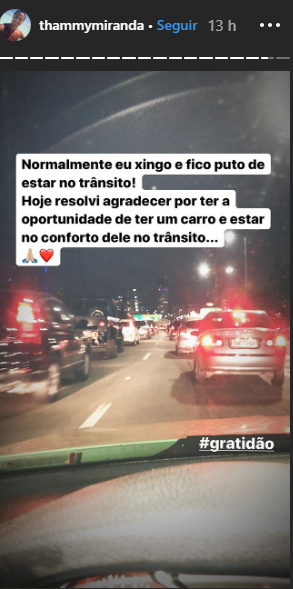 Thammy Miranda faz desabafo e agradece em seu Instagram na noite desta segunda-feira (Foto: reprodução)