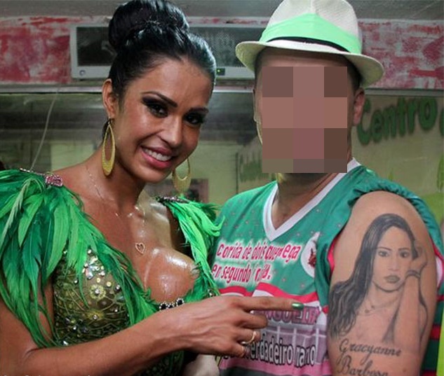 fãs, Gracyanne Barbosa, Munhoz, Neymar