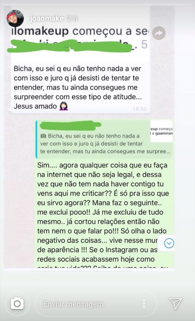 Maquiador expõe conversa com Vivian Amorim (Foto Reprodução)