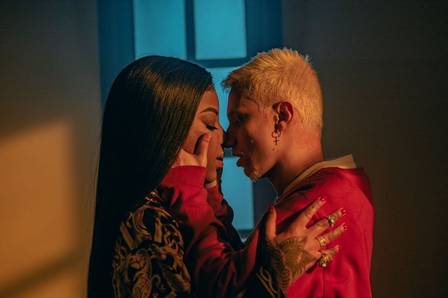 Ludmilla durante gravação de novo vídeo clipe (Foto: Divulgação)