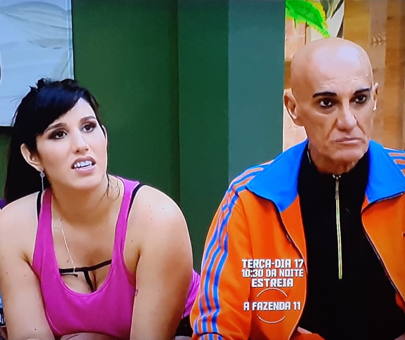 Amin Khader se estressou com Erick Ricarte durante confinamento no reality show A Fazen da. (Foto: Reprodução)