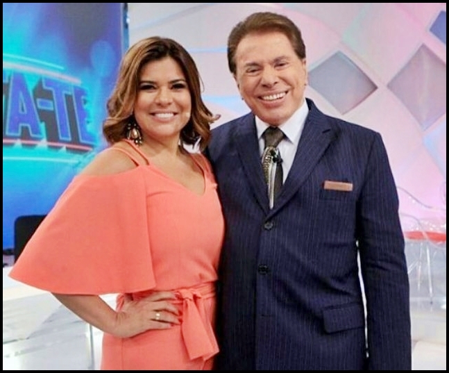 Mara Maravilha e Silvio Santos. Foto: Reprodução