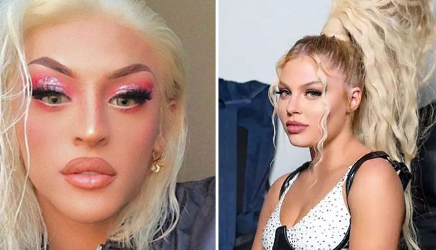 Pabllo Vittar é comparada a Luisa Sonza depois de foto que compartilhou no Instagram (Foto: Reprodução)