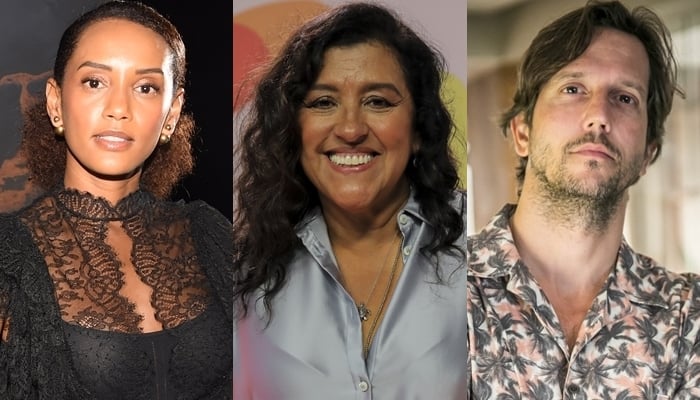 Taís Araújo, Regina Casé e Vladimir Brichta estão no elenco de Amor de Mãe, próxima novela das nove da Globo (Foto: Globo/Andrew Walker/Paulo Belote/João Miguel Júnior/Montagem TV Foco)