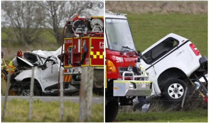 Acidente de carro sofrido pelo comentarista esportivo Danny Frawley (Foto: Montagem)