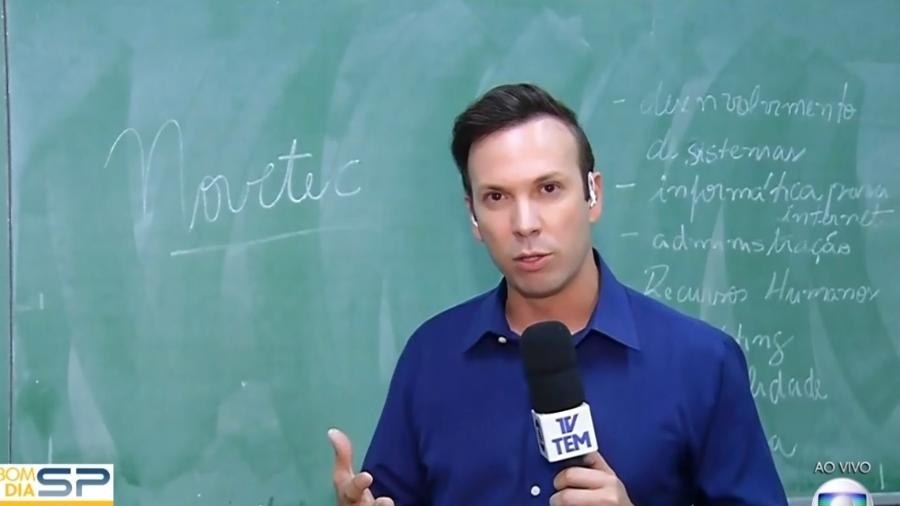 Globo: Repórter escreve palavra errada ao vivo no Bom Dia SP e recebe  'puxão de orelha' - TV Foco