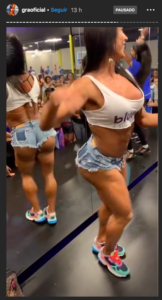 Gracyanne Barbosa deu show em academia (Reprodução/Instagram)