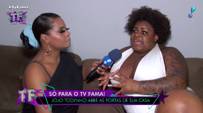 Jojo Todynho em entrevista para o TV Fama, da RedeTV!. Foto: Reprodução/RedeTV!