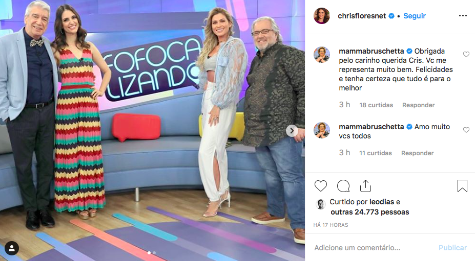 Fofocalizando, Mamma Bruschetta, Chris Flores