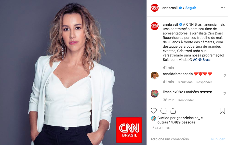 CNN Brasil, Cris Dias, Globo