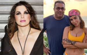 Luiza Ambiel e Mauro Machado, pai da cantora Anitta (Foto: Divulgação / TV Foco)