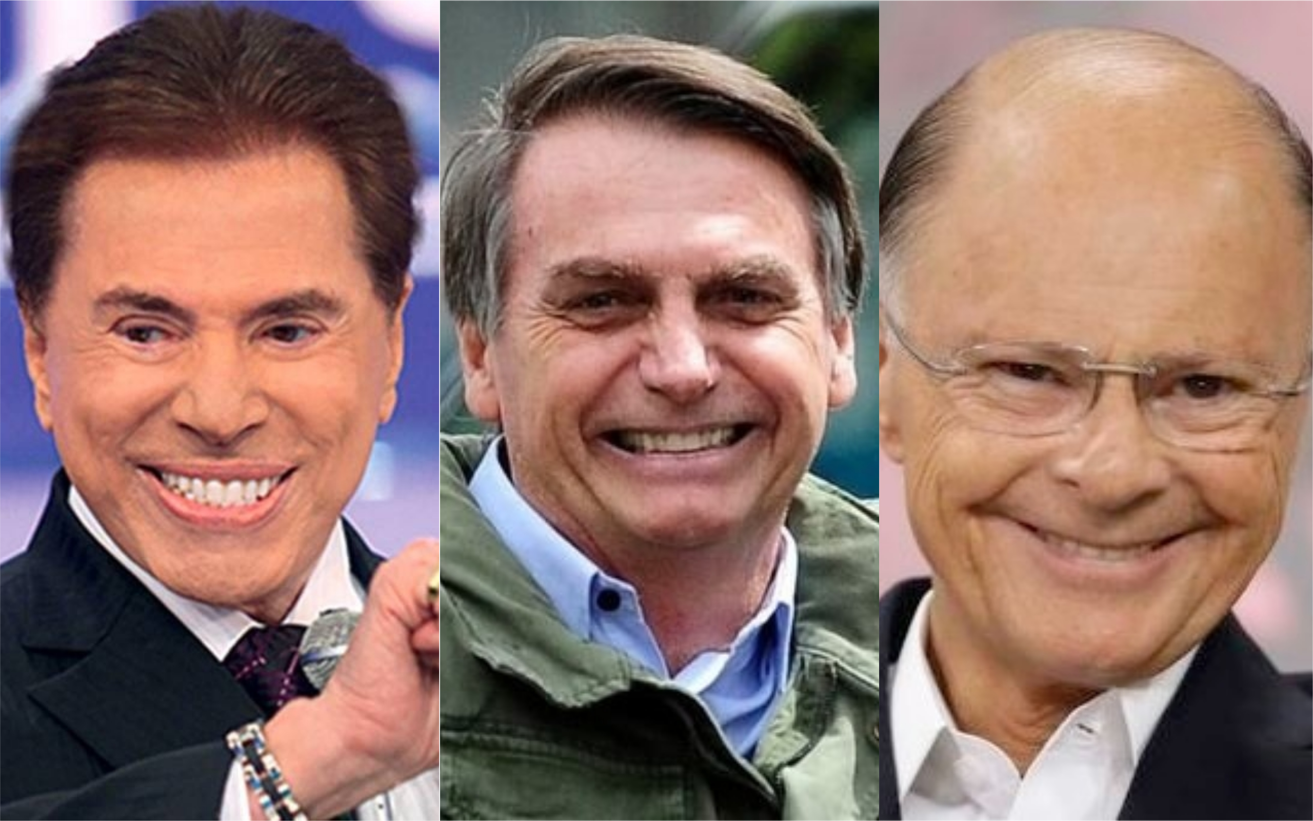 O Presidente da República Jair Bolsonaro fez aliança com Silvio Santos e Edir Macedo e tem dado o que falar (Foto: Divulgação: Montagem / TV Foco)