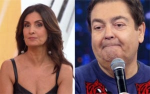 A apresentadora Fátima Bernardes e o apresentador Fausto Silva, mais conhecido como Faustão (Foto: Divulgação / Montagem / TV Foco)