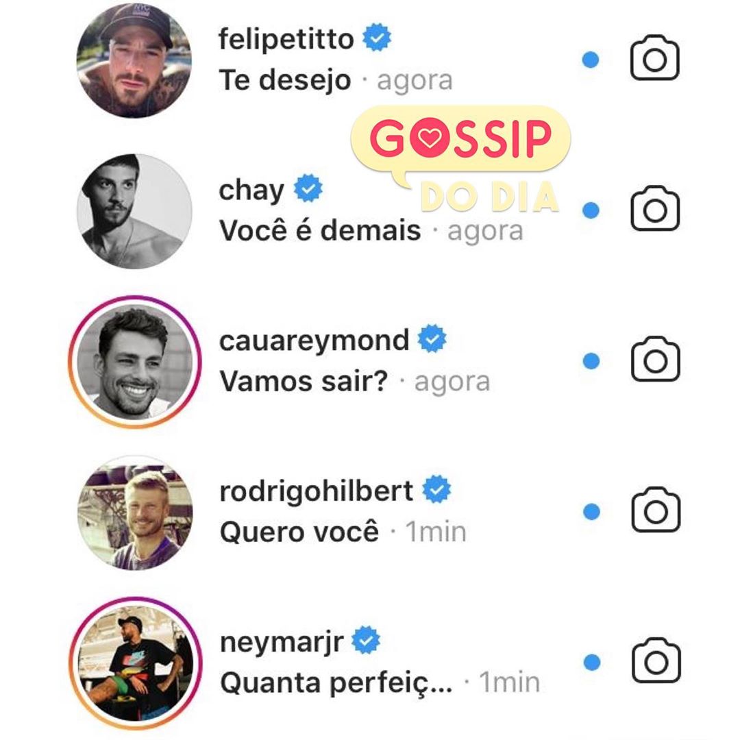 Conversa fake de internauta com Neymar e outros famosos (Foto: Reprodução/Instagram)