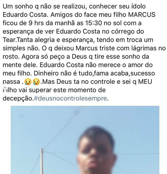 Desabafo feito por mulher em seu Facebook