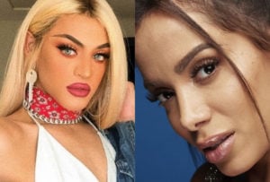 Pabllo Vittar manda indireta para Anitta no Altas Horas (Montagem: TV Foco)