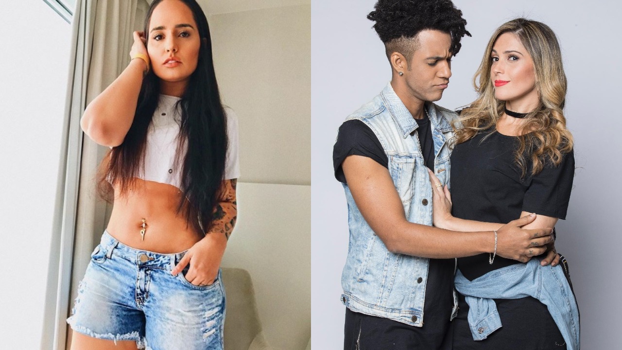 Perlla estava com D'Black no Canta Comigo, marido de Nadja Pessoa (Foto: Instagram/Divulgação/Montagem TV Foco)