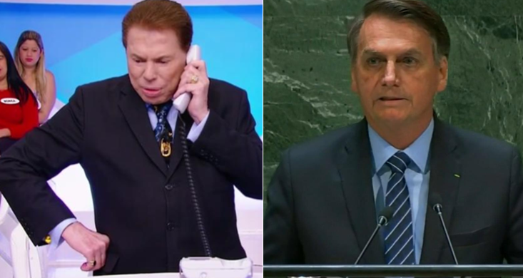 Silvio Santos e Bolsonaro SBT (Foto: Reprodução)