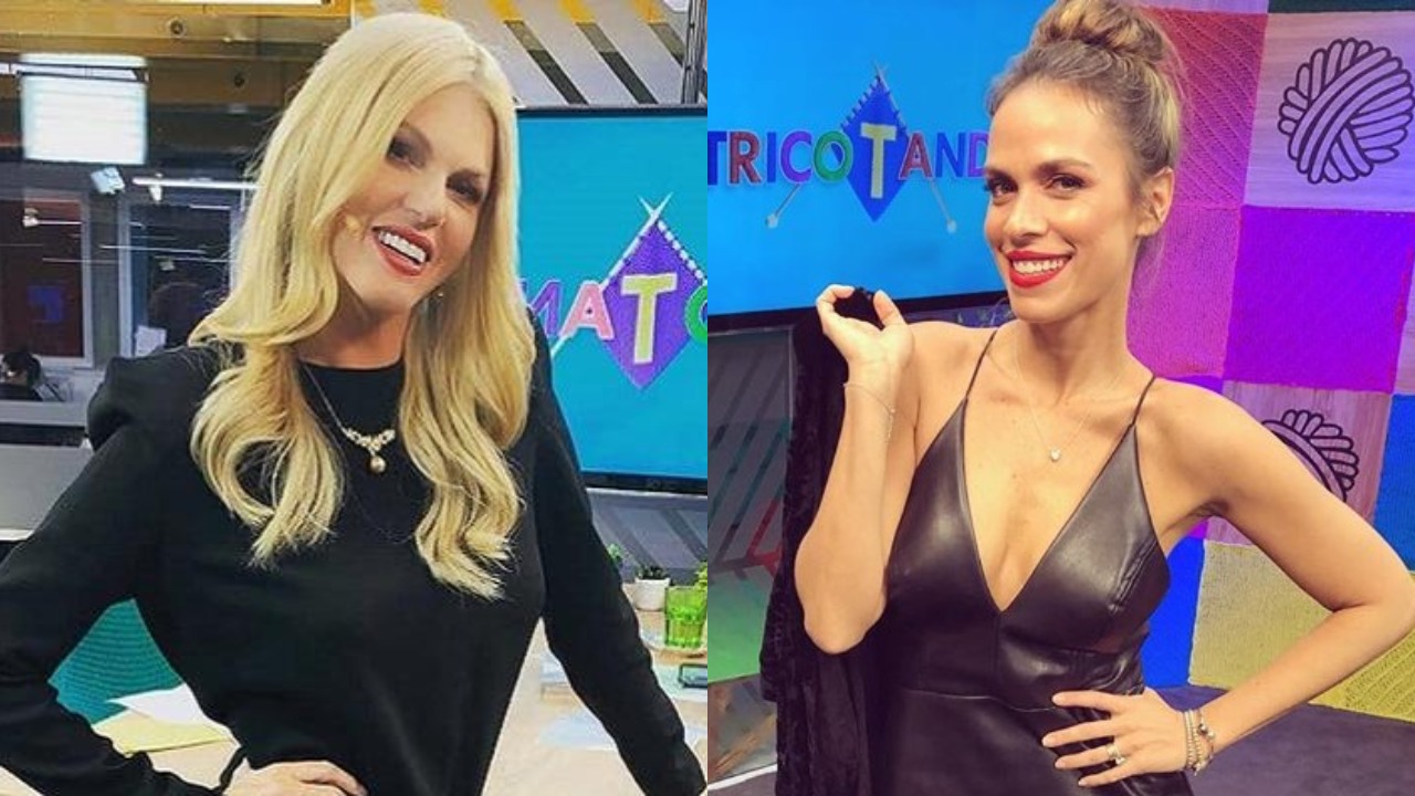 Val Marchiori e Lígia Mendes não se deram muito bem no "Tricotando" de hoje (Foto: Reprodução/Instagram/Montagem TV Foco)