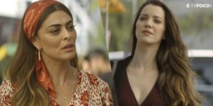 Maria da Paz e Fabiana se enfrentam de novamente em A Dona do Pedaço (Foto: Montagem/TV Foco)