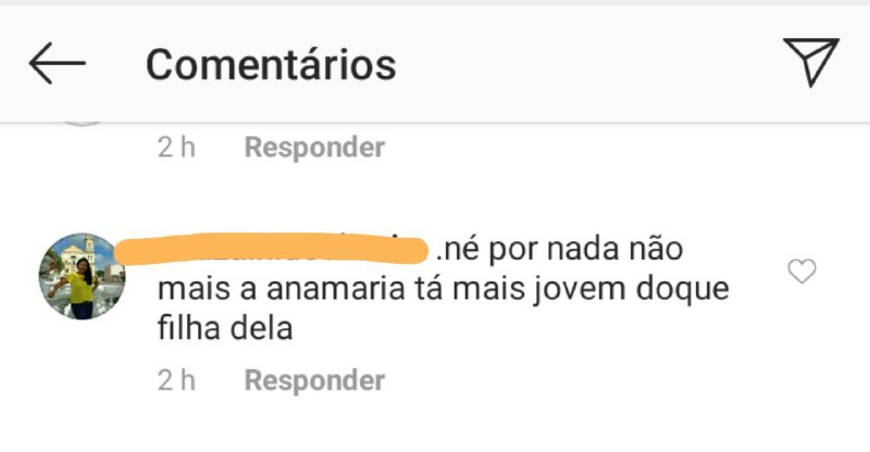 Ana Maria Braga foi elogiada por internauta que criticou a filha da apresentadora 