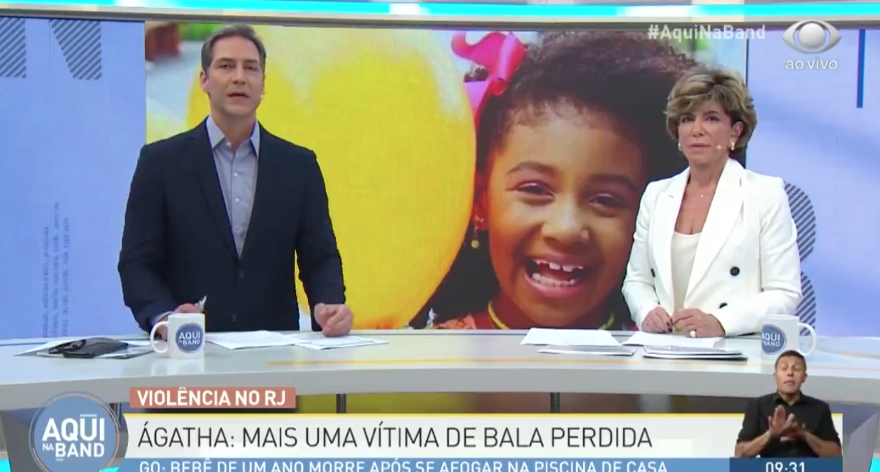 Ernesto Lacombe e Silvia Poppovic discutiram ao vivo (Foto: Divulgação)