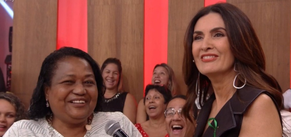 Fátima Bernardes no Encontro desta segunda-feira (Foto: Divulgação)